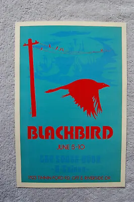 BlackBird Concert Tour Poster 1971 The South Door Saloon W/ Stephen Ray Vaughan_ • $4.50