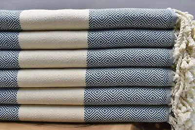 Turkish Towel Peshtemal Organic Cotton Towel Wholesale Towel Teal Green-D • $10