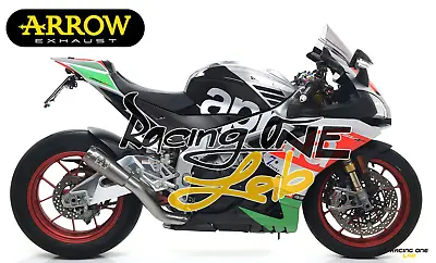 Exhaust Muffler Silencer Arrow Pro-race Nichrom Aprilia Rsv4 Rr / Rsv4 Rf 17 18 • $429.40