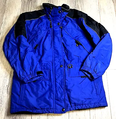 Pacific Trail Jacket Vintage Blue Ski Medium Winter Coat Full Protection • $28.49