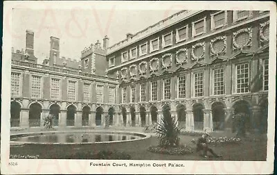 Hampton Court Palace Fountain Court Wellington Series G&P 8536 1905 Postmark  • £3.70