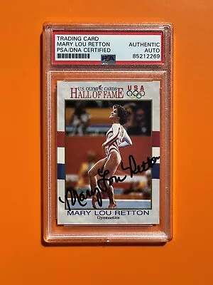 1991 US Olympic Card Mary Lou Retton #27 Signed Auto PSA/DNA Slab USA • $159.99