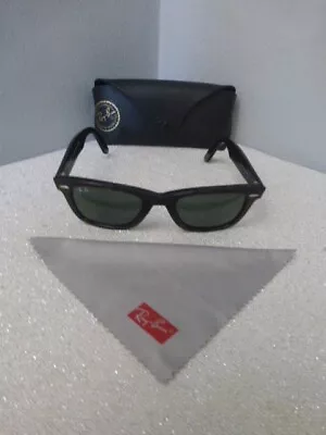 Vintage Rayban Wayfarer Sunglasses RB2140 902 MADE IN ITALY W Case Preowned • $54.99