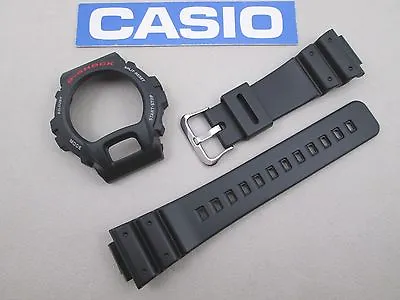 Genuine Casio G-Shock DW6600 DW6900 Black Resin Watch Band Bezel Steel Buckle • $60.31