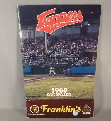 Edmonton Trappers 1988 Pacific Coast League Baseball Scorecard Franklin's Dining • $19.99