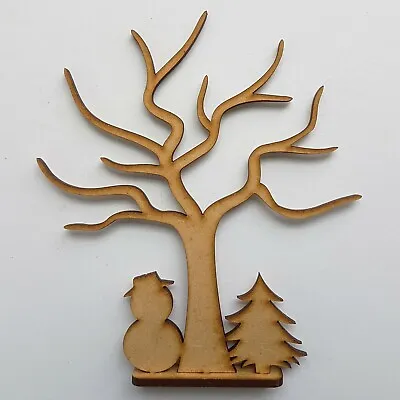 Wooden Christmas Tree Freestanding Craft Shapes Mdf Christmas Gift Decoration  • £2.75