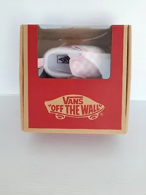 Vans Slip On V Crib Pink True White Checkerboard Infant Shoes Size 1 • £13.38