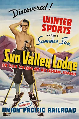 363604 Sun Valley Lodge Ketchum Idaho Ski Winter Sport Vintage Poster • $29.95