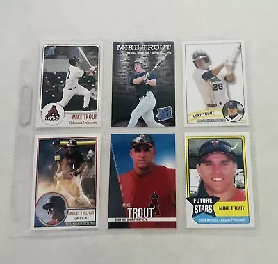 Lot Of 6 MIKE TROUT Los Angeles Angels RC Minor League & Prospect Cards NM/MT • $7.99