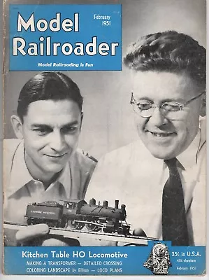 The Model Railroader Magazine February 1951 - 4 • $9.99