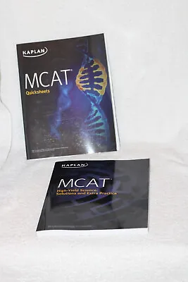 KAPLAN MCAT High Yield Science: Solutions & Extra Practice & Quicksheets 2018 • $19.99