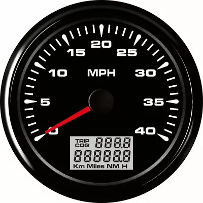 85mm GPS Speedometer 40MPH Tirp Odometer Cog For Golf Cart Auto Truck Boat Black • $75.95