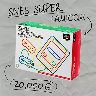 Nintendo Super Famicom Classic Mini Console Jap SNES Built-in Games 21 + 20000 • $229.95