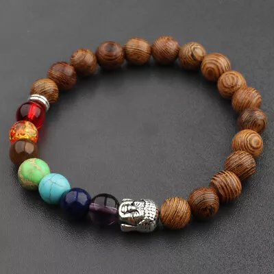 8mm Natural Round Gemstone Bead Handmade Beads Men Women Bracelets Jewelry • $6.99