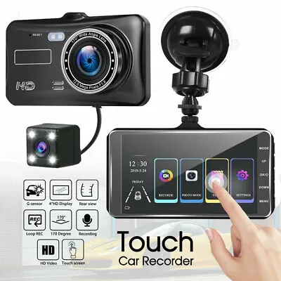 1080P Car Dash Camera Video DVR Recorder Front And Rear Night Vision Dual Cam • $34.99