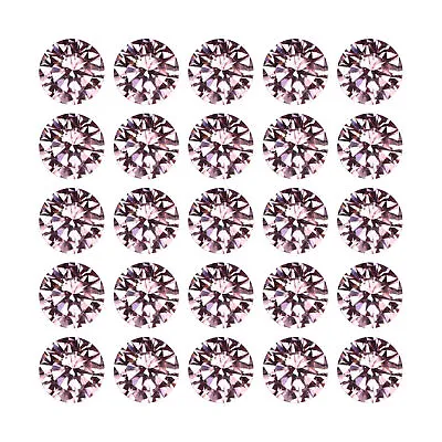 0.23 Ct VS - SI [25 Pcs Lot]  Round Diamond Cut 1.3 MM Fancy Pink Pink Diamond • $325.99