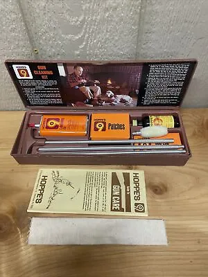 Vintage Hoppe's 9 Gun Cleaning Kit Storage Box Universal Shotgun Kit NOS • $39.99