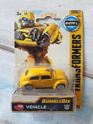 Dickie Toys Transformers Bumblebee Movie Vehicle VW Metal Mini Model Beetle Car • $19.99