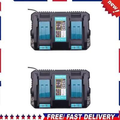 Dual Port Charger 18-14V Smart Car Charger DC18RD Double Charging For Makita 18V • £39.59
