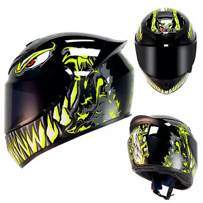 Motorcycle Full Helmet Men Racing Helmet Fashion Cool Motorcycle Helmet DOT • $89.99