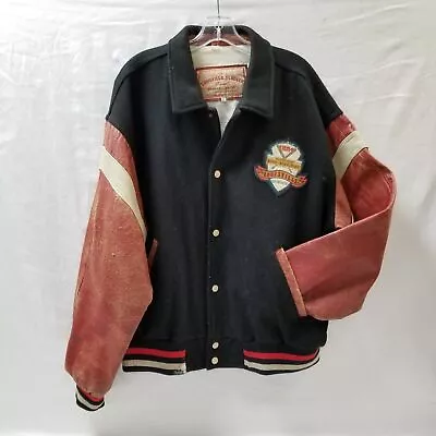 Vintage Louisville Slugger Varsity Jacket Cooper Collection Embroidered XL 90s • $30