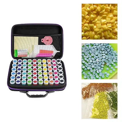 60 Slots Diamond Painting Accessories Storage Box Embroidery Case Nail Art Beads • $30