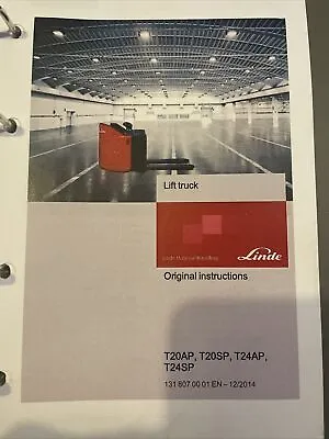 Operating Instructions Linde T20AP SP T24AP SP Operating Manual • £10