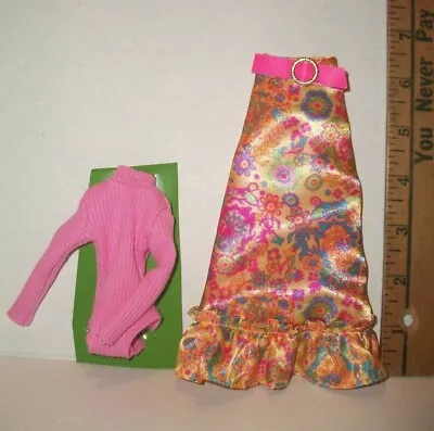 VINTAGE MATTEL Barbie FRANCIE BECKY MOD SKIRT & BODY BLOUSE REPRO NEW FROM BOX • $69.99