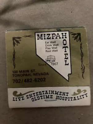 Mizpah Hotel Nevada Match Book • $5.75