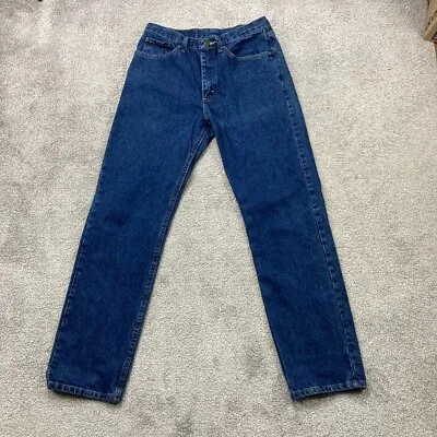Wrangler Regular Fit Jeans Mens Size 31 Straight Leg Comfort Blue Denim • $15.95
