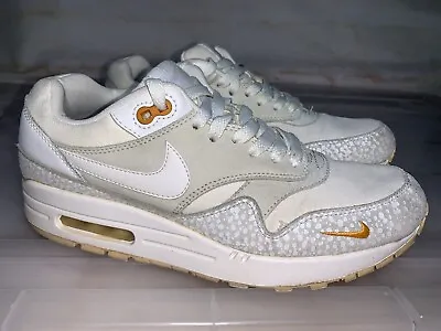 Mens NIKE Air Max 1 White Kumquat Sneakers Size US 8 #26287 • $60