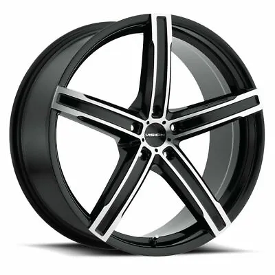 17  Vision Street 469 Boost Gloss Black Machined Face Wheel 17x7 5x112 Rim 42mm • $142