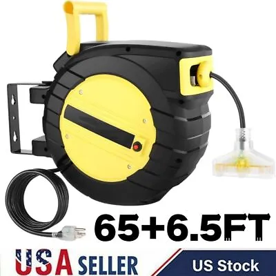 ✅Auto Retractable Extension Cord Reel Heavy Duty Power Cord Electrical Cord New • $50.39