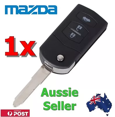 1x 3 BUTTON Flip Key Remote Case Shell Replacement For MAZDA 2 3 5 6 RX8 MX5 Key • $15.99
