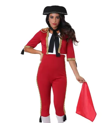 Women's Red Marvelous Matador Bull Fighter Costume SIZE XL (with Defect) • $40.99