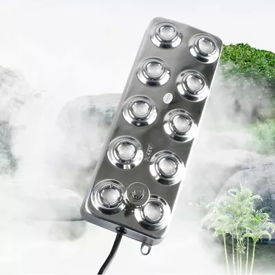 10 Head Ultrasonic Mist Maker Fogger Water Fountain Pond Atomizer Air-cooled • $54