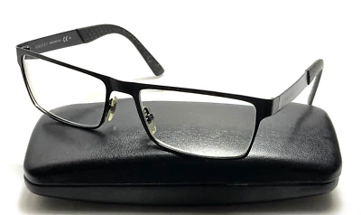 $199.99 • Buy GUCCI GG 2228 PDE Black Metal Rectangular Eyeglasses Frames Made In Italy