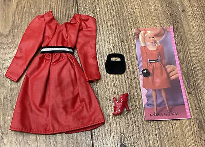 Vintage Mattel 1982 Barbie “My First Date” Fashion Red Dress #5614 *HTF • $40