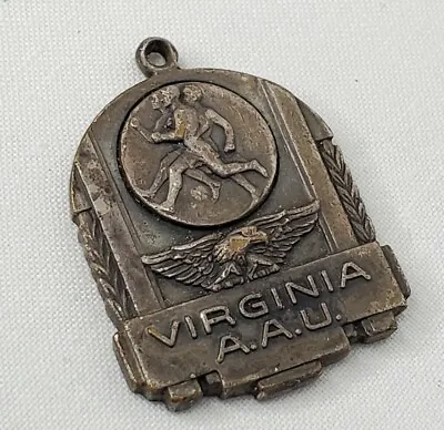 $29.75 • Buy Vintage 1940 Virginia AAU Track & Field Medal VA 2 Mile Championship Eagle 