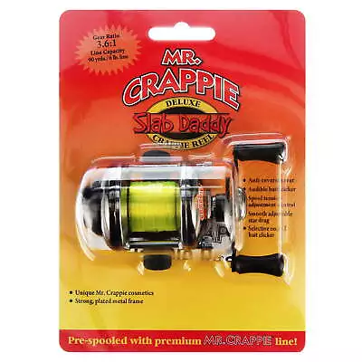 S Mr. Crappie Slab Daddy Deluxe Fishing Reel • $19.70