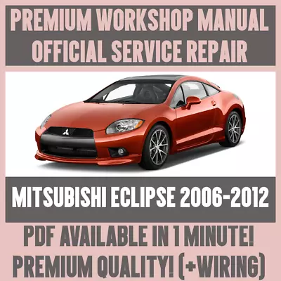 WORKSHOP MANUAL SERVICE & REPAIR GUIDE For MITSUBISHI ECLIPSE 2006-2012 +WIRING • $12.36