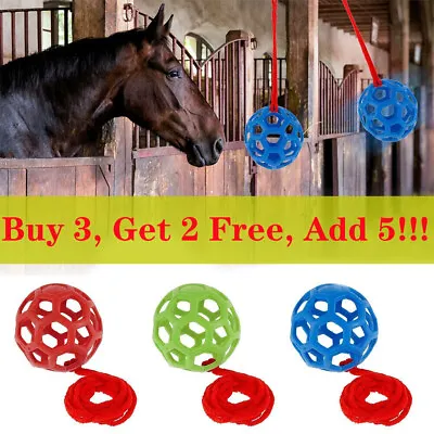 Horse Treat Ball Goat Hay Hanging Feeding Sheep Feeder For Horse Stable Paddock • $12.52