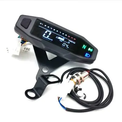 Digital Dirt Pit Bike Speedometer Multi Gauge Bar Tacho Gear Indicator W/ Sensor • $37.99