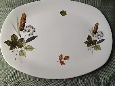 VINTAGE MIDWINTER RIVERSIDE OVAL SERVING PLATTER 35cm X 28cm • £12