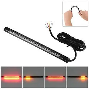 Stop Light + Soft Flashing Led Band Cafe Racer Harley Virago Guzzi Cb Xv Sv • $20.23