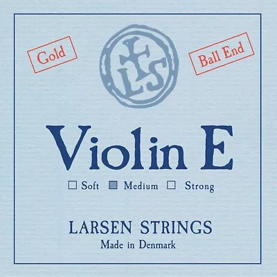 Larsen Strings Original Gold Violin E String 4/4 Size Medium Gauge Ball End • $14.10