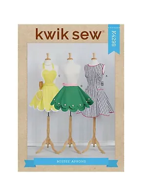 Kwik Sew Sewing Pattern 4298 Misses Full & Half Aprons Vintage 1950 S  • $15.95