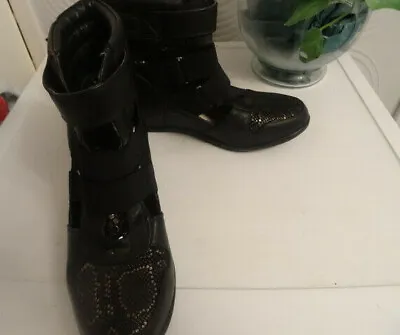 £4.75 • Buy Ladies Red Herring Black Ankle Boots 7