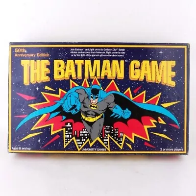 1989 Vintage The Batman Game 50th Anniversary Board Game By University Games • $28.95