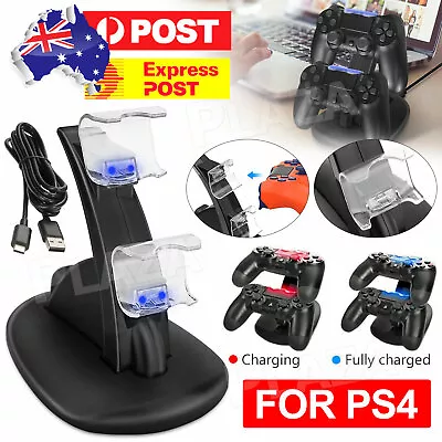 $12.95 • Buy For Playstation 4 PS4 Controller Charger Dock Stand Charging Station Dualshock